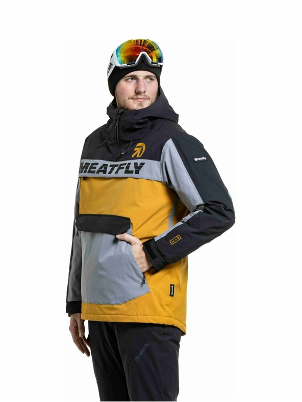Meatfly Meatfly férfi SNB & SKI kabát Zenith Chai Tea / Black