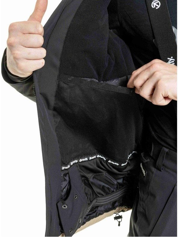 Meatfly Meatfly férfi SNB & SKI kabát Manifold Black / Safari