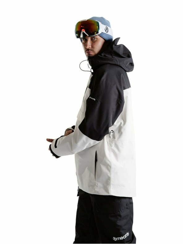Meatfly Meatfly férfi SNB & SKI kabát Blake Clouds White