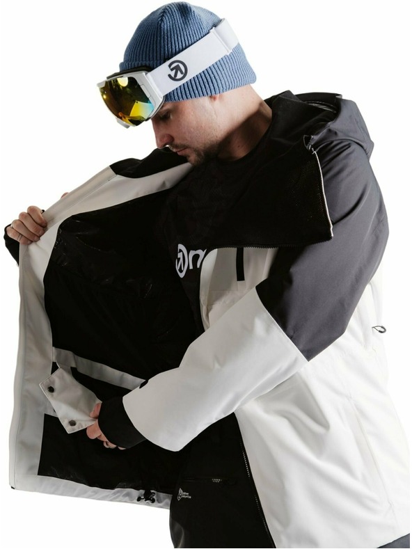 Meatfly Meatfly férfi SNB & SKI kabát Blake Clouds White