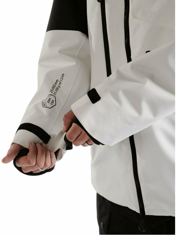 Meatfly Meatfly férfi SNB & SKI kabát Blake Clouds White