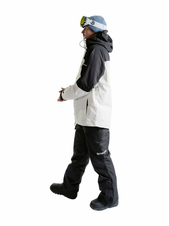 Meatfly Meatfly férfi SNB & SKI kabát Blake Clouds White