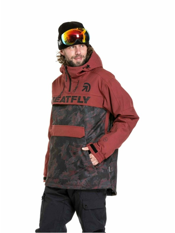 Meatfly Meatfly férfi SNB & SKI kabát Zenith Wine Mossy