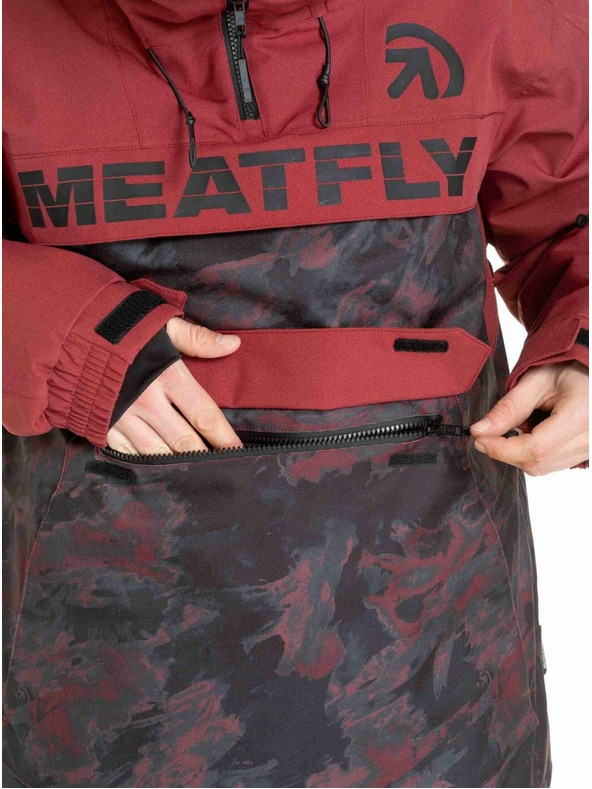 Meatfly Meatfly férfi SNB & SKI kabát Zenith Wine Mossy