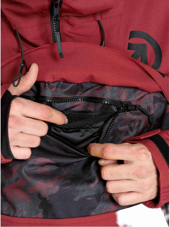 Meatfly Meatfly férfi SNB & SKI kabát Zenith Wine Mossy