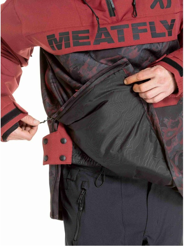 Meatfly Meatfly férfi SNB & SKI kabát Zenith Wine Mossy