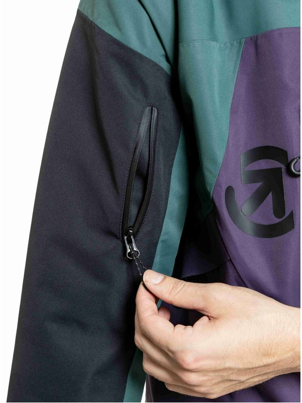 Meatfly Meatfly férfi SNB & SKI kabát Shader Botanical Purple