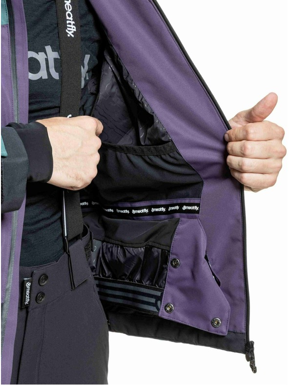 Meatfly Meatfly férfi SNB & SKI kabát Shader Botanical Purple