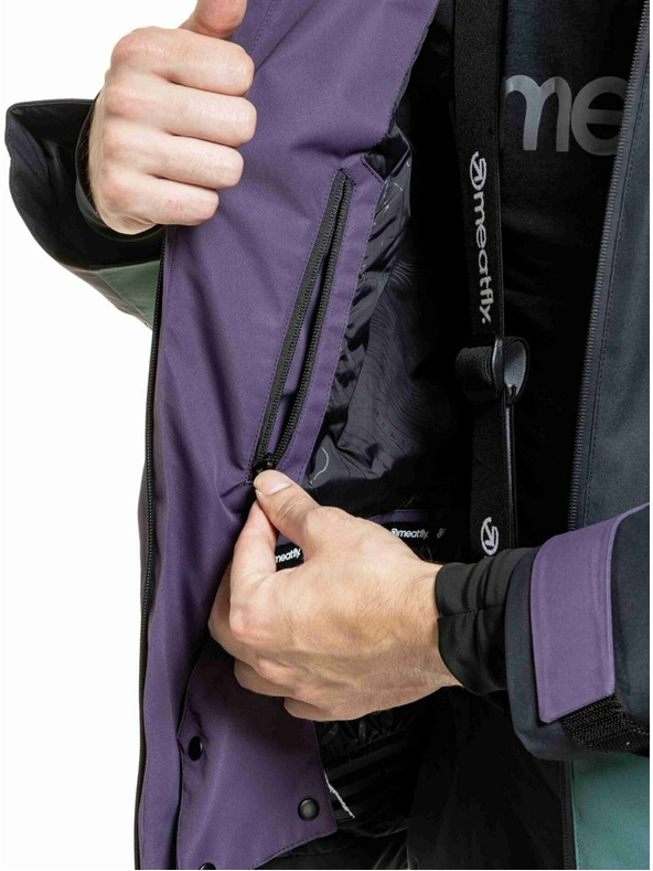 Meatfly Meatfly férfi SNB & SKI kabát Shader Botanical Purple