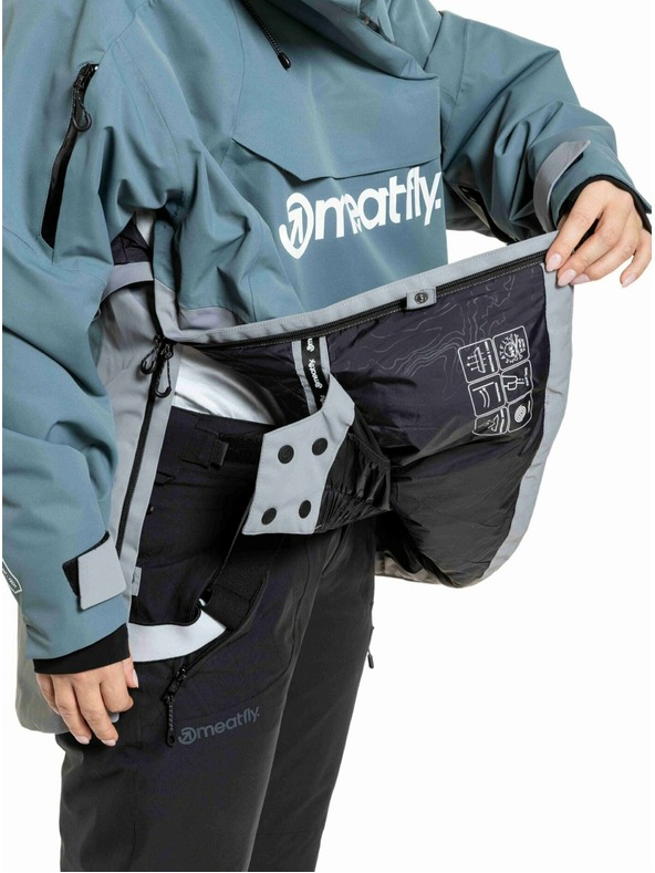Meatfly Meatfly uniszex SNB & SKI kabát Maddie Blue Sea / Silver