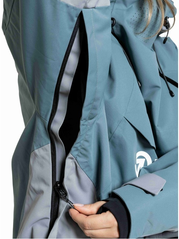 Meatfly Meatfly uniszex SNB & SKI kabát Maddie Blue Sea / Silver