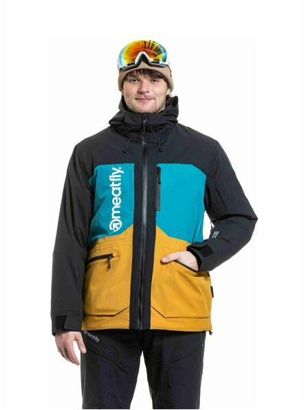 Meatfly Meatfly férfi SNB & SKI kabát Manifold Black / Chai Tea
