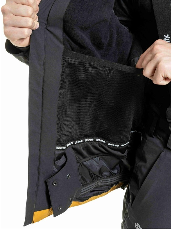 Meatfly Meatfly férfi SNB & SKI kabát Manifold Black / Chai Tea