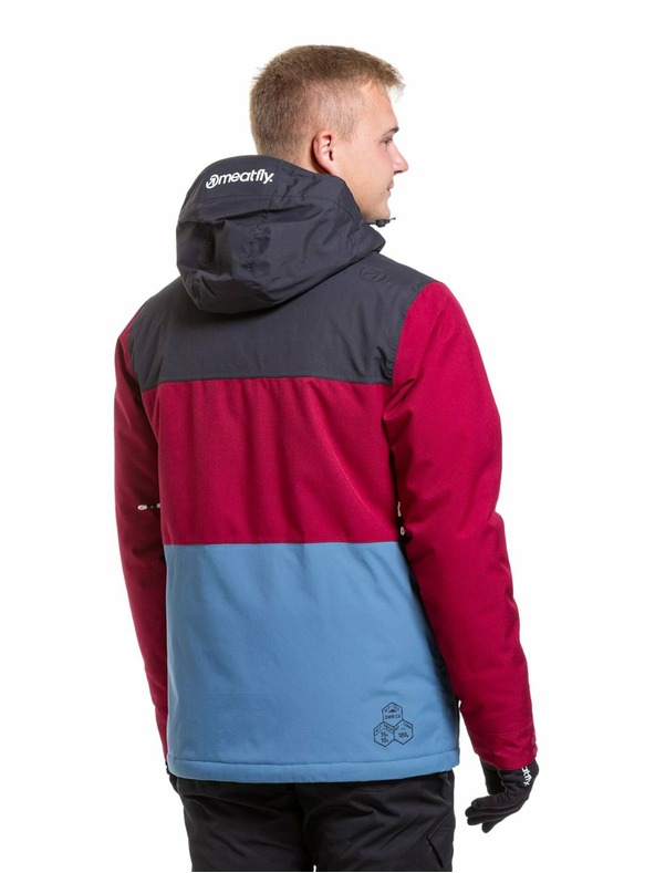 Meatfly Meatfly férfi SNB & SKI kabát Manifold Beet Red/Slate Blue