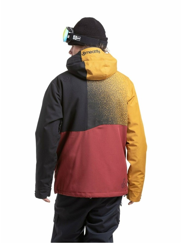 Meatfly Meatfly férfi SNB & SKI kabát Shader Wood / Merlot