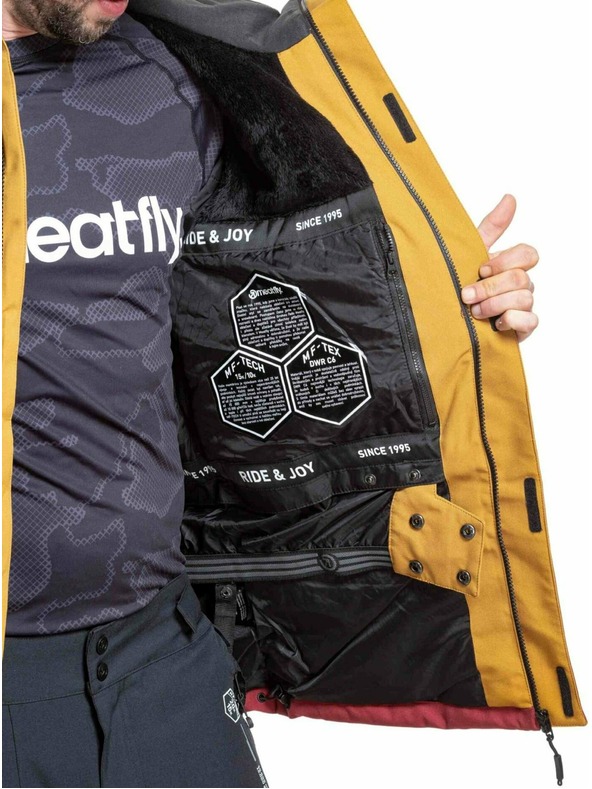 Meatfly Meatfly férfi SNB & SKI kabát Shader Wood / Merlot