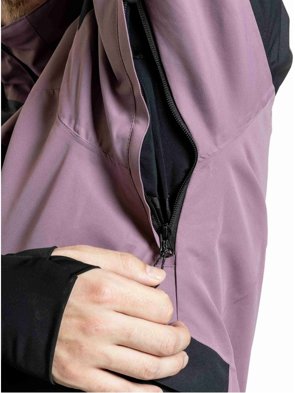 Meatfly Meatfly férfi SNB & SKI kabát Shader Gray Dark / Orchid