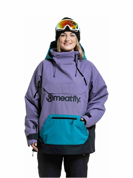 Meatfly Meatfly unisex SNB & SKI kabát Maddie Purple Light / Hb Blue