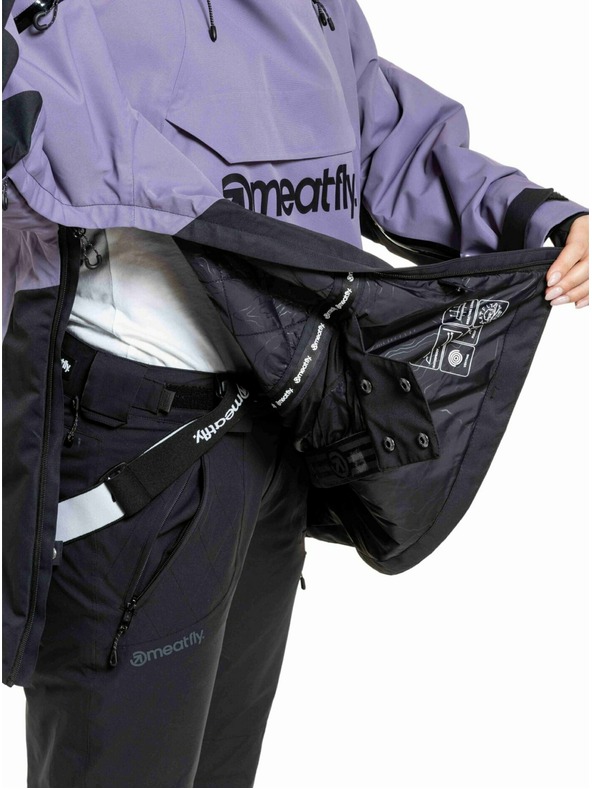 Meatfly Meatfly unisex SNB & SKI kabát Maddie Purple Light / Hb Blue