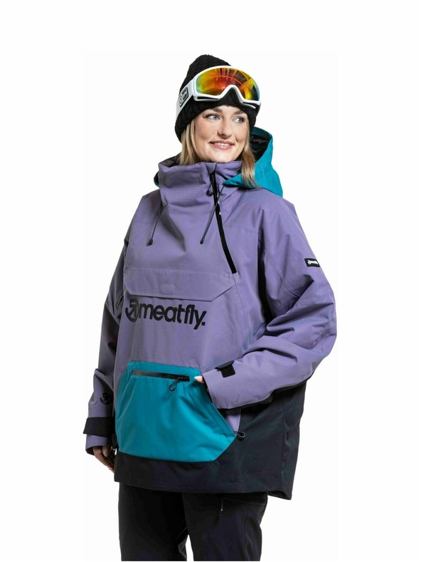 Meatfly Meatfly unisex SNB & SKI kabát Maddie Purple Light / Hb Blue