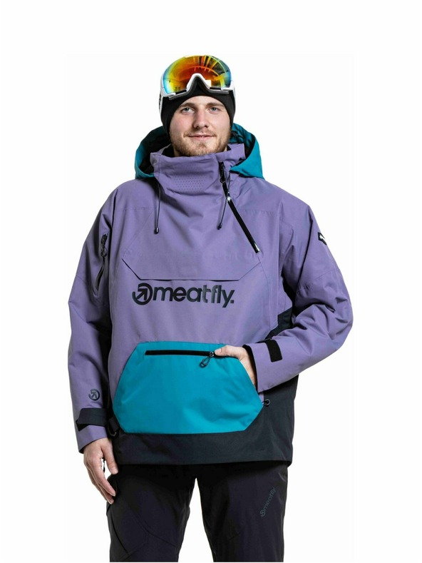 Meatfly Meatfly unisex SNB & SKI kabát Maddie Purple Light / Hb Blue