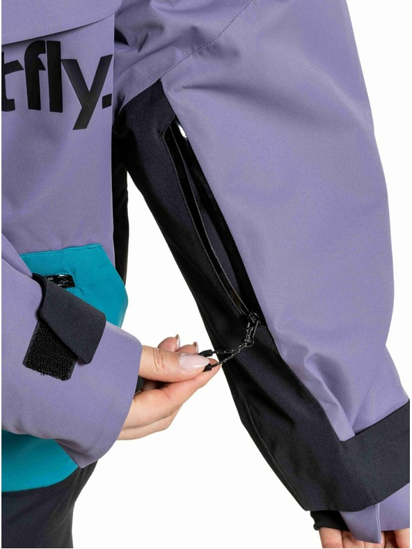 Meatfly Meatfly unisex SNB & SKI kabát Maddie Purple Light / Hb Blue