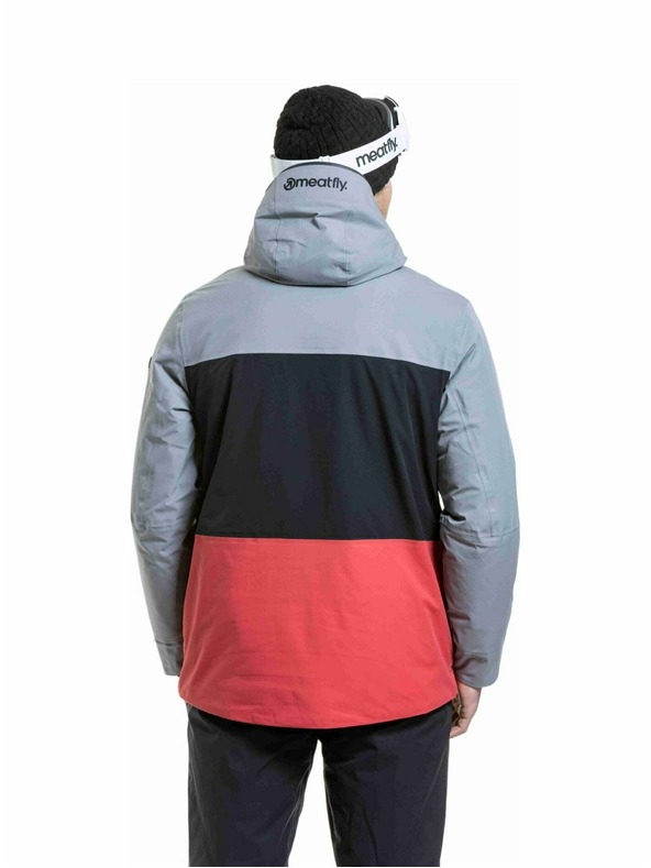 Meatfly Meatfly férfi SNB & SKI kabát Manifold Silver / Red