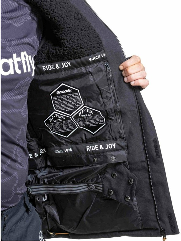 Meatfly Meatfly férfi SNB & SKI kabát Vertigo Black