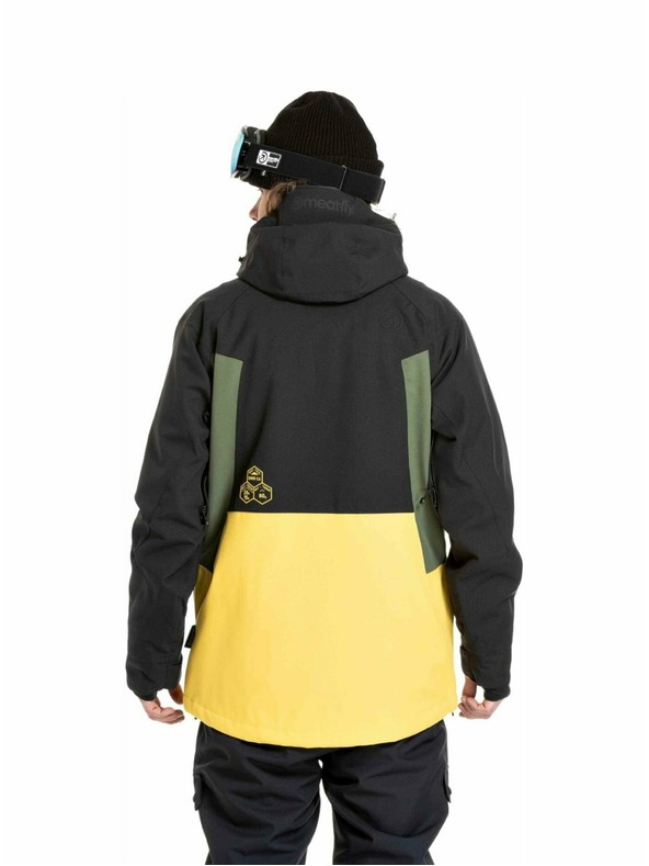 Meatfly Meatfly férfi SNB & SKI kabát Cronos Black / Solar Power