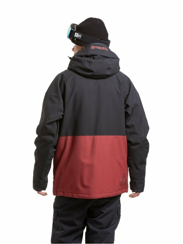 Meatfly Meatfly férfi SNB & SKI kabát Vertigo Merlot / Black