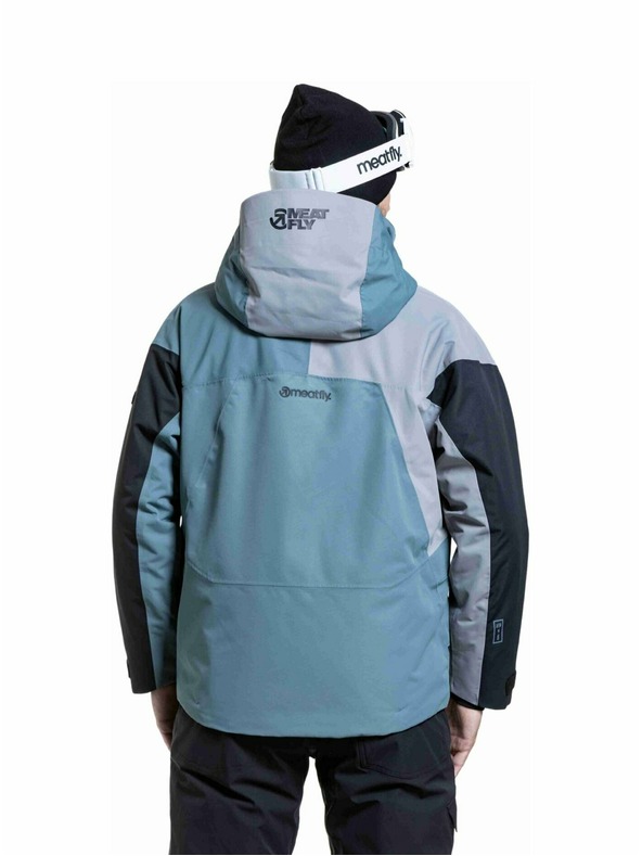 Meatfly Meatfly férfi SNB & SKI kabát Shader Blue Sea / Silver