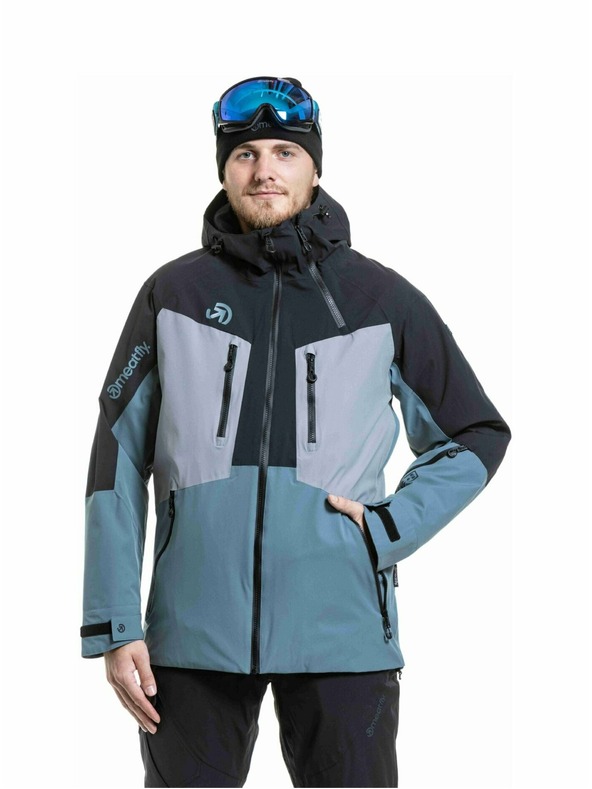 Meatfly Meatfly férfi SNB & SKI kabát Cronos Black / Blue Sea