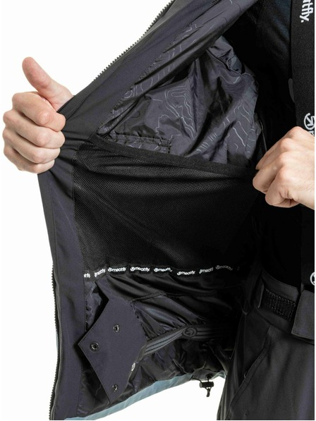 Meatfly Meatfly férfi SNB & SKI kabát Cronos Black / Blue Sea