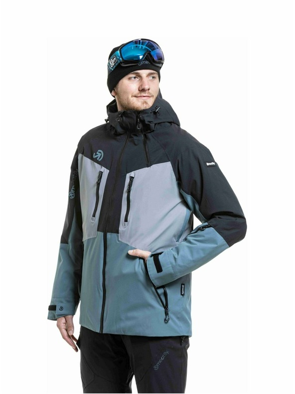 Meatfly Meatfly férfi SNB & SKI kabát Cronos Black / Blue Sea
