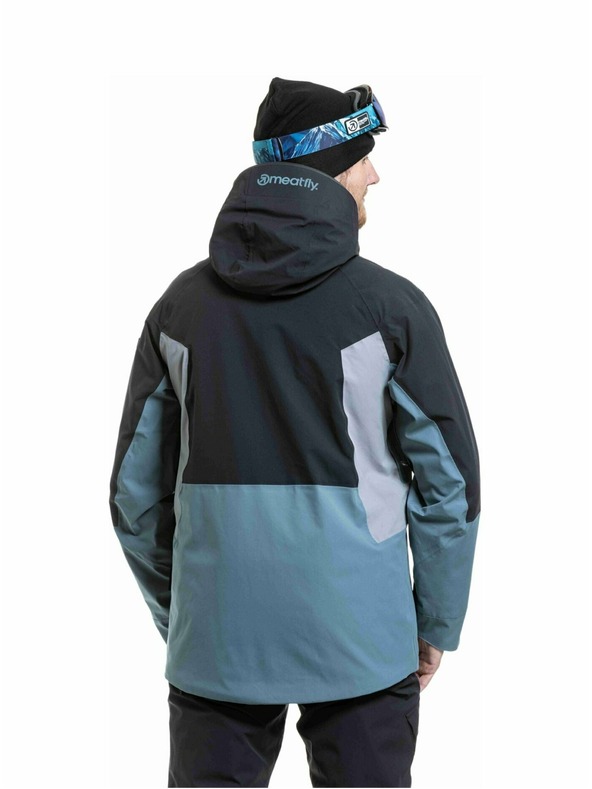 Meatfly Meatfly férfi SNB & SKI kabát Cronos Black / Blue Sea