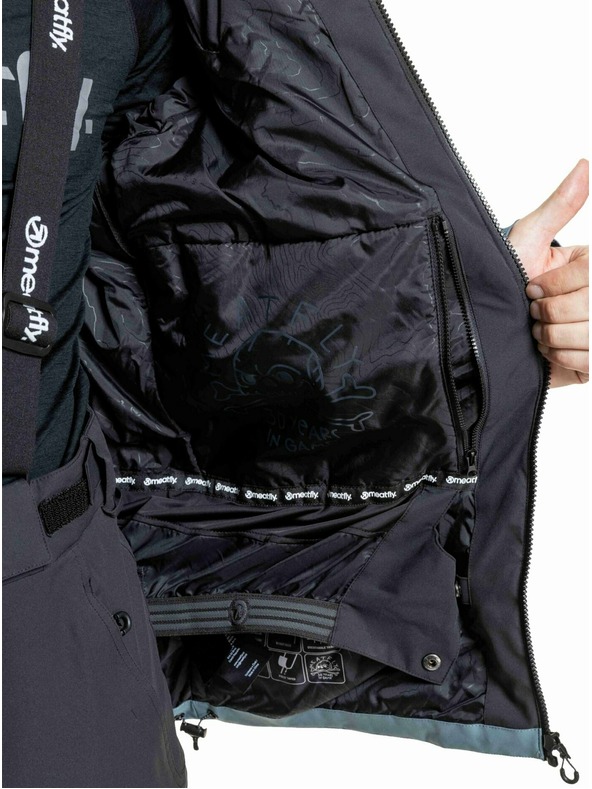 Meatfly Meatfly férfi SNB & SKI kabát Cronos Black / Blue Sea