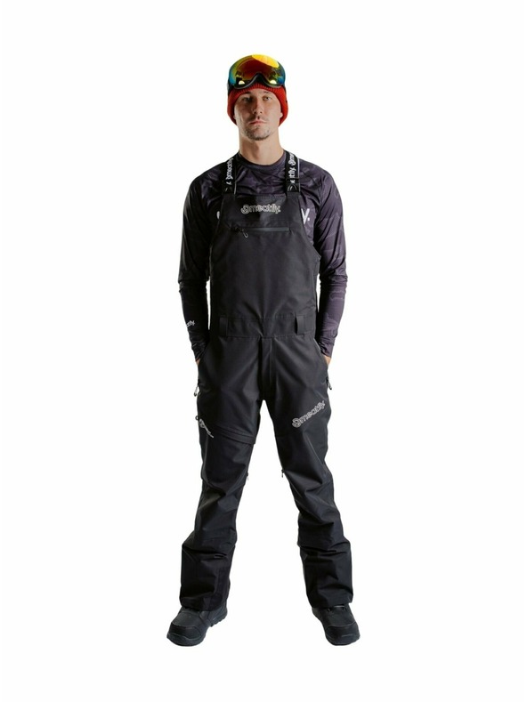 Meatfly Meatfly unisex SNB & SKI kantáros nadrág Kenny Black