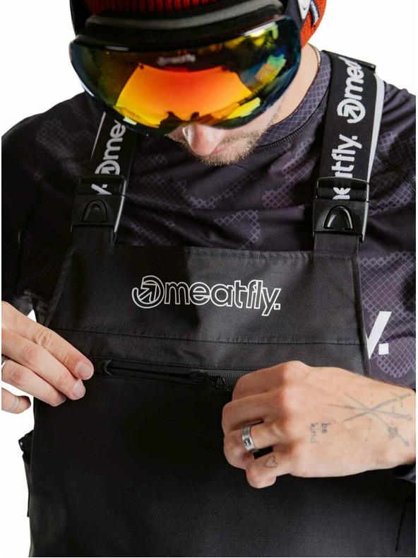 Meatfly Meatfly unisex SNB & SKI kantáros nadrág Kenny Black
