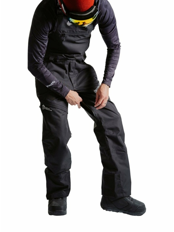 Meatfly Meatfly unisex SNB & SKI kantáros nadrág Kenny Black