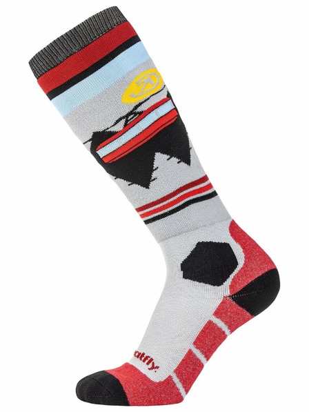 Meatfly Meatfly sNB & SKI zokni Leeway Dark Red