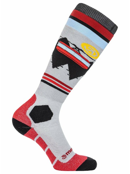 Meatfly Meatfly sNB & SKI zokni Leeway Dark Red