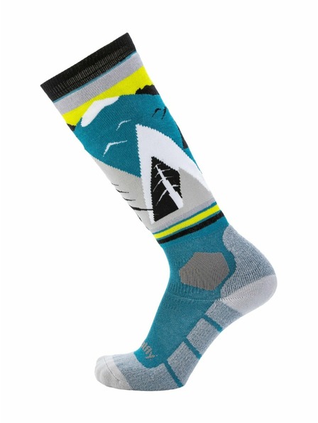 Meatfly Meatfly sNB & SKI zokni Leeway Hb Blue Mountains