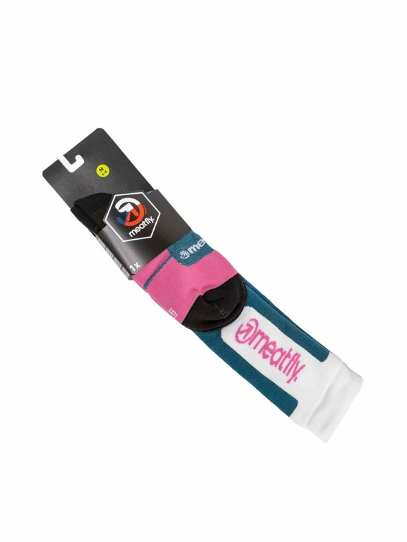 Meatfly Meatfly sNB & SKI zokni Leeway Pink / Blue