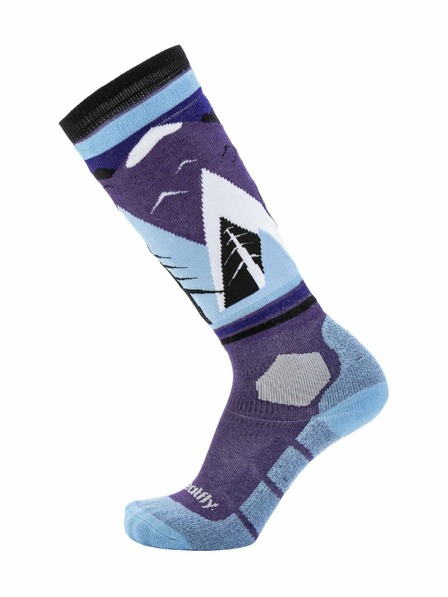 Meatfly Meatfly sNB & SKI zokni Leeway Purple Mountains