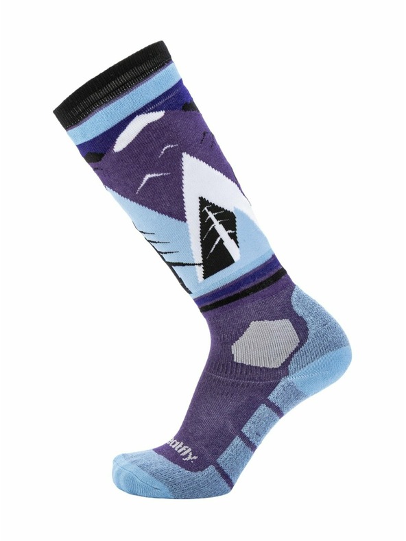 Meatfly Meatfly sNB & SKI zokni Leeway Purple Mountains