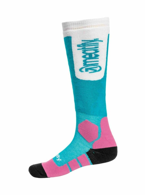 Meatfly Meatfly sNB & SKI zokni Leeway Turquoise