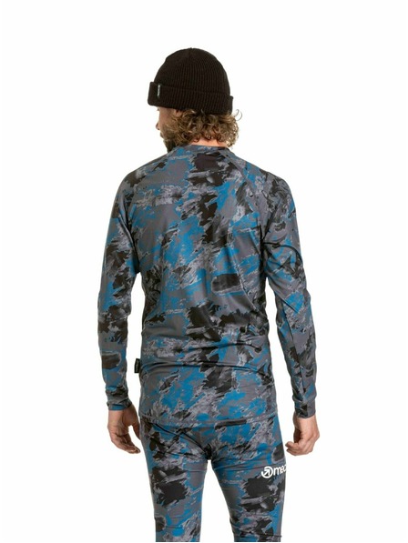 Meatfly Meatfly férfi termo póló Avery Mossy Petrol