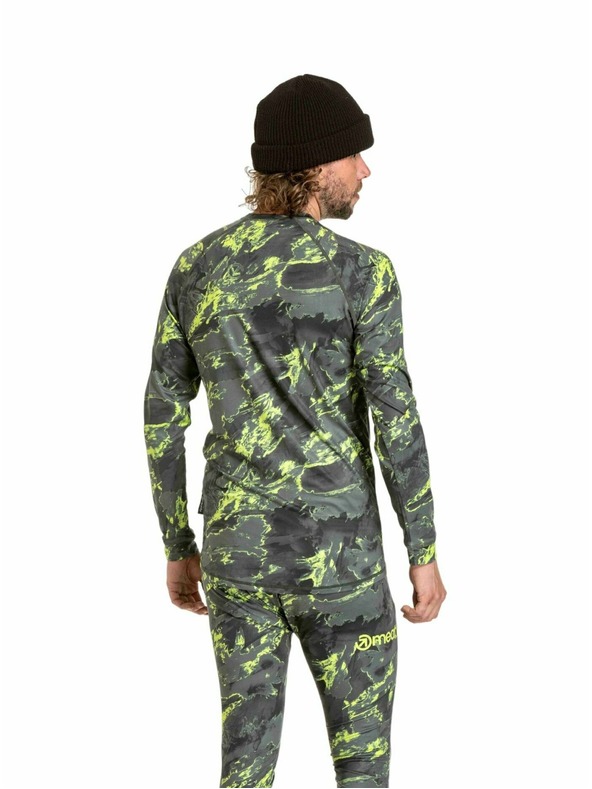 Meatfly Meatfly férfi termo póló Avery Lime Mossy