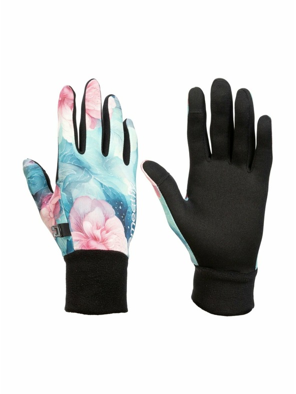 Meatfly Meatfly női kesztyű Ladies Powerstretch Pink Flowers