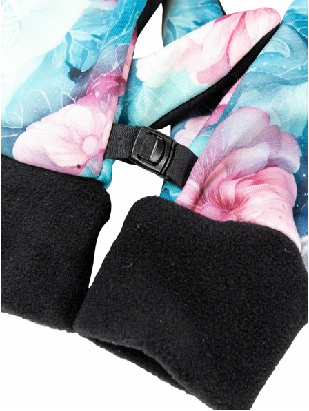 Meatfly Meatfly női kesztyű Ladies Powerstretch Pink Flowers